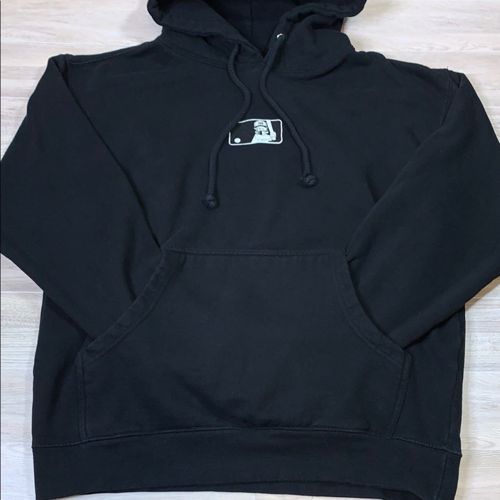Independent Trading Company Men’s Black Hoodie with Graphic Detail